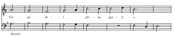 Virgo dei plana gratia, Amoris
