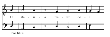 O Maria, mater dei, Flos filius